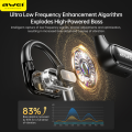Awei OWS T93 Bluetooth Earphone Double Subwoofer Directional Transmission Open Headset 40 Hours Long Battery Life Dynamic Spatial Sound Sports Earbuds. 