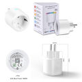 Smart Socket Scene Lights Timing Remote Control Wifi Smart Plug Power Sockets With Colorful Lights. 