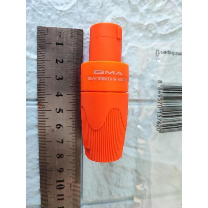 Jeck Sponge Jack Male Speakon RC 087 BMA RC087 Connector BMA Orange Speacon Male Premium Quality