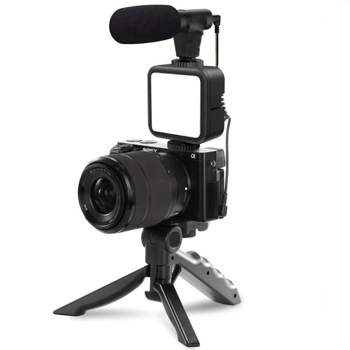 Vlogging%20Kit:%20All-in-One%20Video%20Making%20Kit%20with%20Tripod%20Stand,%20Microphone,%20LED%20Light,%20Mobile%20Holder%20&%20Bluetooth%20Selfie%20Shutter%20-%20For%20Live%20Stream,%20Vlogs%20&%20TikTok%20-%20Image%205