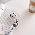 【Funny Bunny Toy Store】AJ lanyard Off-White AirPods 3 case 2021 1 pro Cases Soft Cover Drop with strap. 