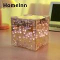 Square Tulip Night Light Handmade Diy Tulip Night Light Mirror Lamp Battery Powered Flower Table Ornament Easy Installation Buyer's Choice Tulip Infinity Mirror Lamp. 