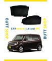 NISSAN MOCO 2018 WINDOW CURTAIN/ Sun shades / Side Curtains BLACK 4PC SET. 