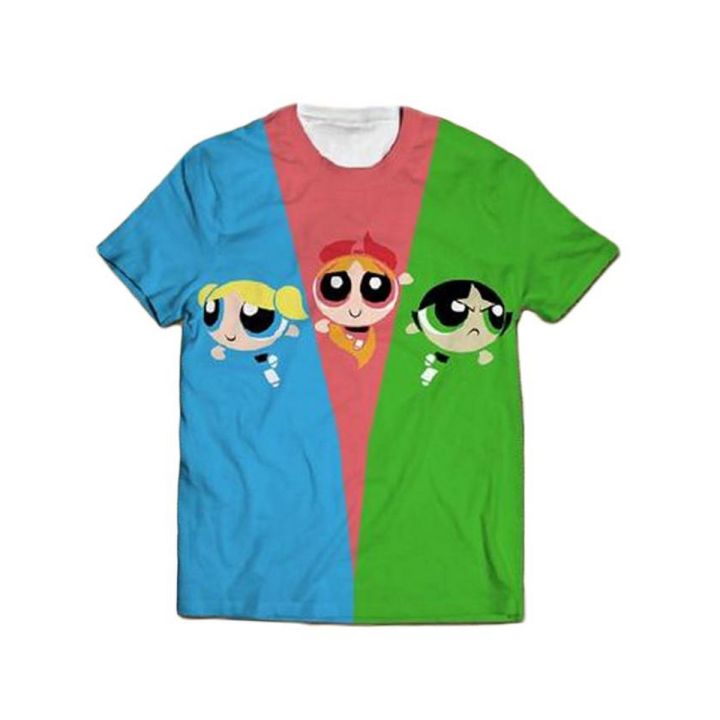 Powerpuff Girls All Over Printed T-Shirt