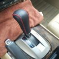 Hand Sewing Leather Gear Shift Lever Knob Cover Fit Hand Brake Cover,Gear Shift Lever Cover,for Honda Feidu Civic Accord. 
