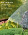 High Pressure Water Gun Adjustable Hose Nozzle Aluminum Alloy Car Wash Spray Gun Car Cleaning Water Gun Set Garden Tools. 