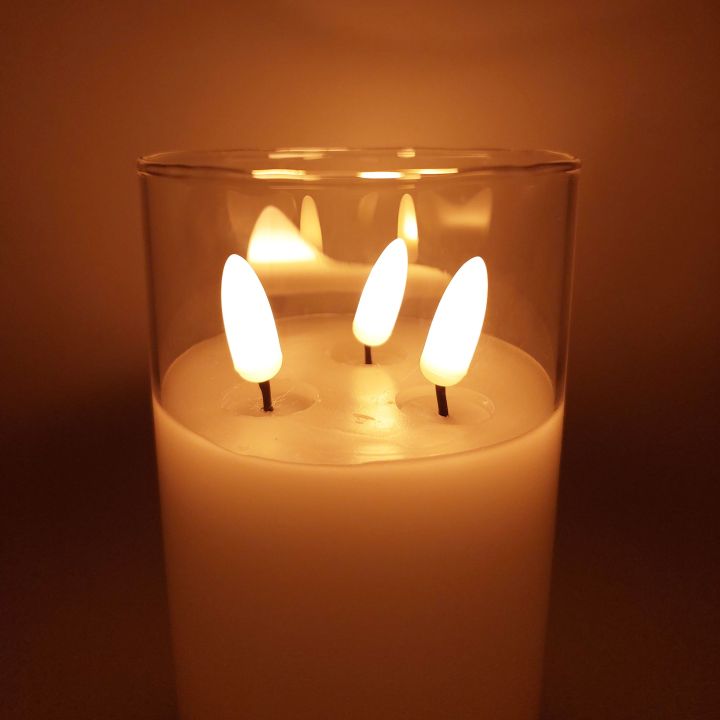LED CANDLE WITH 3 LID FLAMELESS BATTERY OPERATED LED CANDLE