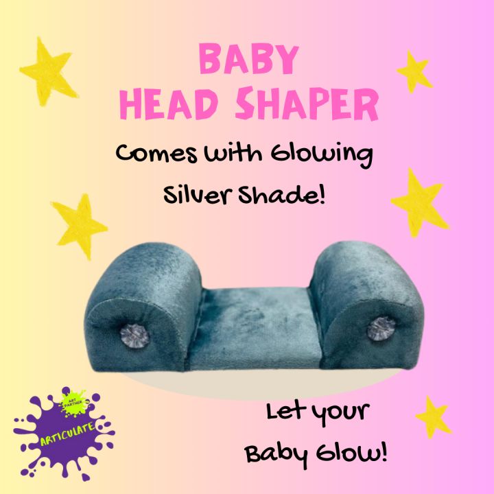 Newborn Baby Sleep Positioner Pillow | Head Shape Corrector | Soft & Cozy Infant Cushion | Random Colors Available