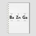 Spiral Notebook A4 or A5  -  Bazinga The Big Bang Theory. 