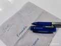Pack of 2 Pens, M$G i-Erase-II 0.7mm Gel Pen, Eraser on Cap, Blue ink, Plastic Body with Rubber Grip. 