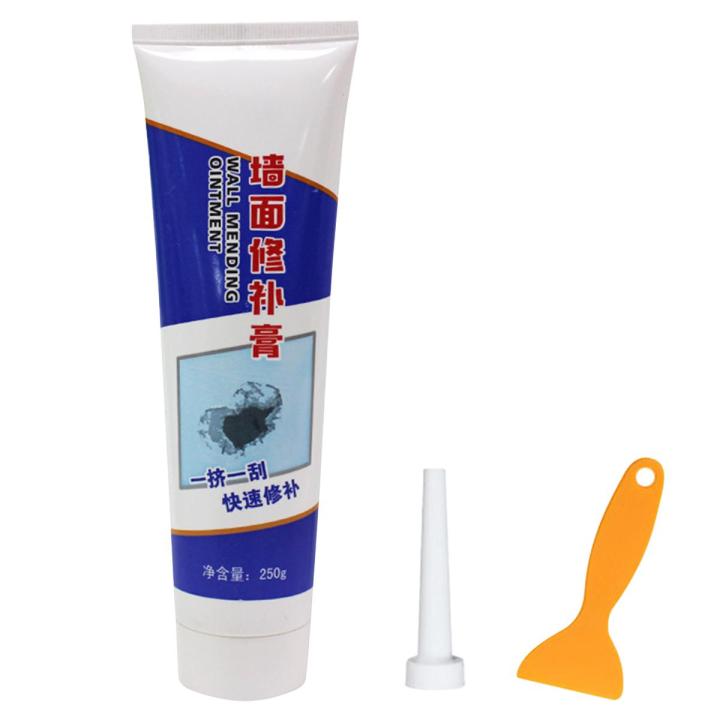 Migeet 250g Drywall Repair Kit Non-Toxic Wall Mending Agent Free Scraper Surface Repair Cream Instant Wall Plaster Repair Paste to Cover Holes Cracks Graffiti