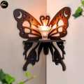 Corner Decorative Butterfly Wall Shelf I Modern Wall Mounted Shelf, Wooden Shelf, Corner Shelf, Wall Decoration Items for Toys, Room Decoration Items for Plants, Home Decoration Items for Candles | Candle Holders |  Wall Mounted Floating Shelf. 