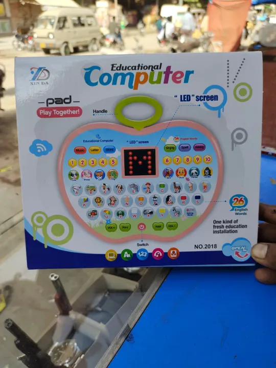 Educational%20Computer%20Play%20Toy/%20Laptop%20Toy%20With%205%20Switch%20Modes%20Including%20Asking%20Mode/%20New%20Educational%20System%20Installation%20With%20Small%20LED%20Screen%20-%20Image%203