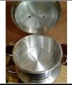 NATIONAL Silver Steel Cooking Pot (Pateli) (Degchi) Matel Finished Made in Pakistan Cooking Pots Handel (Handi) (Kitchen Ware) (Kitchen Utensils). 