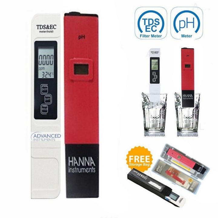 100% Accurate Water Quality Test Meter TDS PH EC Temperature 4 in 1 Kit