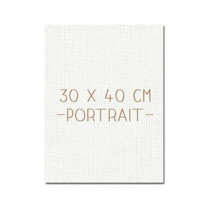 Painting Canvas Size 30cm x 40cm - White