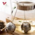 Spice, Herb,Tea and Seasoning Filter Ball with Hanging Hook - Stainless Steel Ball Tea Infuser Mesh Filter Strainer w/hook Loose Tea Leaf Spice Ball with Rope chain Home Kitchen Tools. 