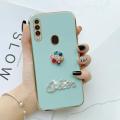 FELMYST Luxury Case For OPPO A31 3D Metal Flower Colorful Fine Glitter Queen Mobile Phone Casing Girl Women Gift Couple Soft TPU Cover. 