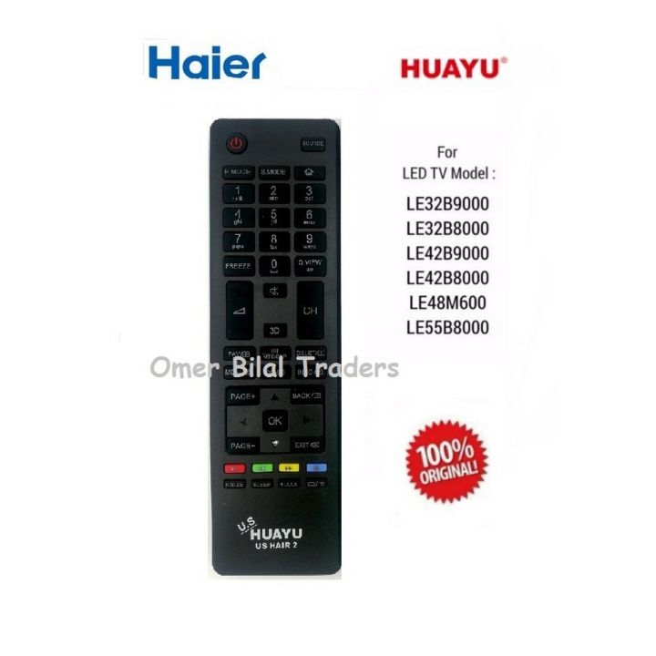Haier Universal Remote For LED & LCD TV