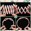 Matte Foldable Retractable Portable New Stylish Pocket Non Slip Hair Band| Thin Pocket Hair Bands Compact Portable No Slip Hair Fashion Comb Headband with Teeth Retractable Plastic Hair Accessories For Women| Random Colors. 