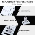 2 Sets Universal Toilet Seat Fixing Screws Toilet Lid Screws Part Plug-In Boards Top Mounted Toilet Cover Screw Accessories. 