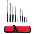 9-Piece Set-Up Punch Round Punch Pieces Roll Pin Punch Set Tool. 