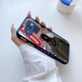 JIUMOO For Samsung J700 Case Side Square Edge New Design Phone Cases Pattern Silicone Casing Fashion Cool Boy Full Cover Camera Frosted Transparent Hard Protection Shockproof Softcase. 