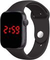 Black LED Digital Sports Watch For Unisex. 
