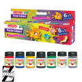 Goldfish Poster Colors 6+1 in Cardboard Box with free Brush Inside - Kids Painting - School Stationery. 