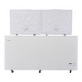 Haier 19 Cu Ft - Turbo Cool - Double Door - HDF-535  (100 Hour Cooling Retention - 30% Fast Freezing - Wide Voltage , -28 c Cooling Depth - Double Cabinet) White Colour Deep Freezer/ 10 Years Haier Warranty. 