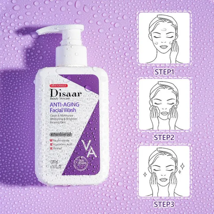 Disaar%20Anti-Aging%20Facial%20Wash%20Retinol%20Nicotinamide%20Facial%20Cleanser%20200g%20-%20Image%203