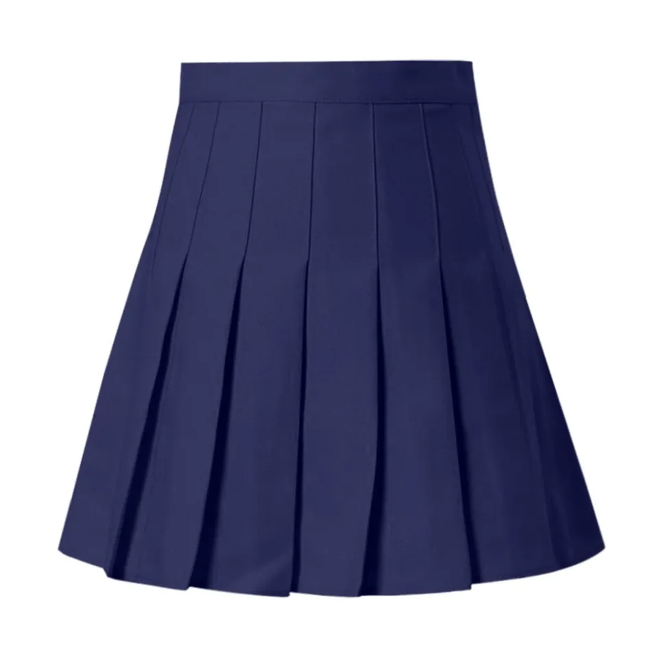 Women Skirts High Waist Pleated Mini Skirt Pink Pleated Satin Skirt Women s Slim Waist Casual Tennis Skirts School Daraz.pk