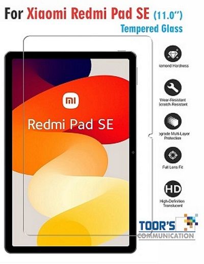 Mi Redmi Pad SE 11.0 inch Screen Protector Scratch Resistant Tempered Glass