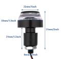 Motorcycle Handlebar Turn Signal Light, 2PCS DC 12V LED Bar End Light Handlebar Indicator Light Blinker Handle Bar Grip End Light for Motorcycle Bicycle, Pack of 2. 