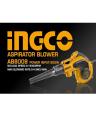 Ingco INDUSTRIAL 2 In 1 - Vacuum Cleaner And Aspirator Blower - 800W Variable Speed and 100% Copper Motor Winding. 