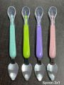 Serving Silicone Spoon Baby Fruit Spoon Food Feeder: Double- headed Silicone Feeding Spoon Scraping Spoon Infant Spoons for Children Toddler Child Kids Ice Cream Spoon. 