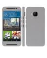 HTC ONE M9 Silver Brushed Metal Texture Mobile Skin. 