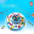 26pcs/Set Fishing Toy Electric Educational Rotating Magnetic Magnet Fish Fishing For Kid Children Game. 