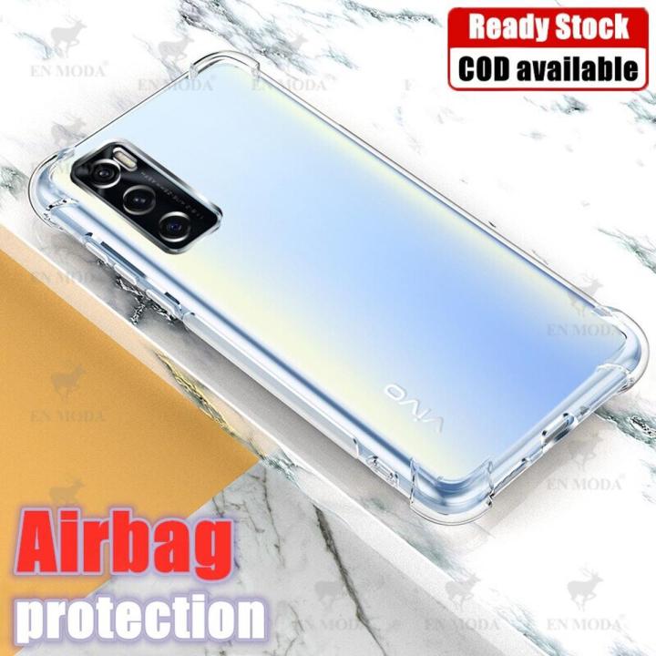 lthmy for Vivo V20 SE V2022 V2023 Soft Gel Jelly Case Transparent Full Protective Anti-Scratch Resistant Back Cover Skin