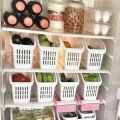 Set of 3 Refrigerator Organizer Maximize Your Fridge Space with fridge organizer basket space saver storage box refrigerator accessories baskets for fridge kitchen gadget basket for kitchen. 