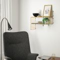 IKEA Wall Shelf Gold Color. 