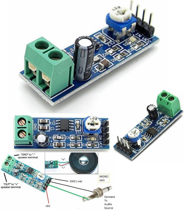 LM386 Audio  gain Amplifier Module