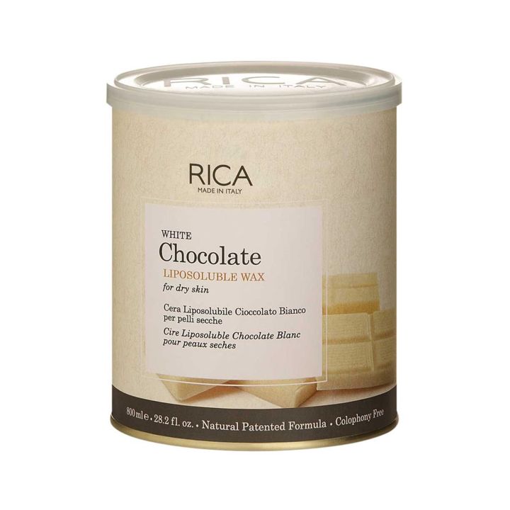 Rica White Chocolate Liposoluble Wax For Dry Skin  800ML