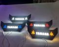 Yamaha Monogram LED White YELLOW Logo 3D Slim Design For All Ybr Yamaha Models For Motorcycle. 