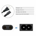 EU Extension Cord Cable to C7 Power Supply Cord IEC Figure 8 Power Cord For Samsung LG Sony TV Samsung Monitor Power Supply PS2. 