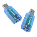 5.1 External 3D Sound Card USB 2.0 Mic Speaker 5.1 Audio Sound Card Adapter. 