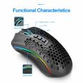 Redragon Storm Pro RGB Wireless Gaming Mouse M808-KS 16000 Dpi Ergonomic Programmable for Gamer mice laptop computer Wired and Wirelesses 2in 1 Gaming Mouse. 