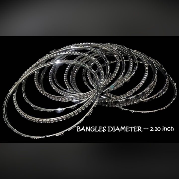 BANGLES / CHORIAN SET OF 13 FOR GIRLS IMPORTED SILVER QWIS-438-20 QUALITY WEB STORE