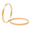 Elegant Golden Color Round Bangles| Steel Plated non-openable Bracelets | Gold Bangle Bracelet Kara for Women Girls Fashion Jewelry. 