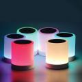 Smart Touch Lamp Portable Speaker Model CL-671 RGB Bluetooth Speaker Round Touch Lamp Speaker Size 5 Inch. 